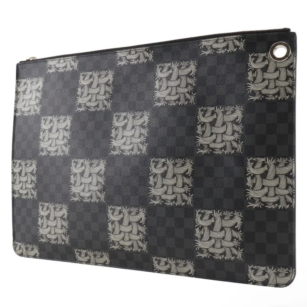 Louis Vuitton~Christopher Nemeth Collaboration Leather Unisex Portfolio - Picture 5 of 10